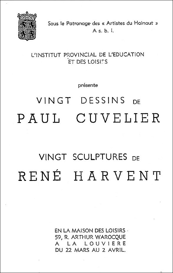 Catalogue Exposition La Louvière (1953) Image